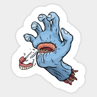 Old gummy hand Sticker